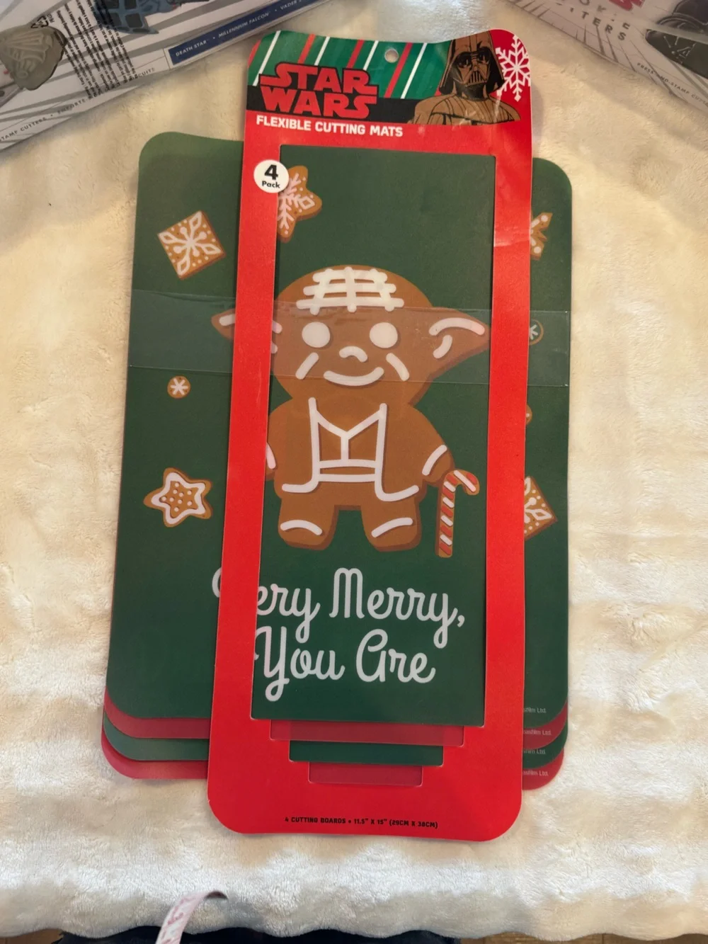 NEW Star Wars Cookie Baking Set 8 Cutters and 4 Cutting Mats